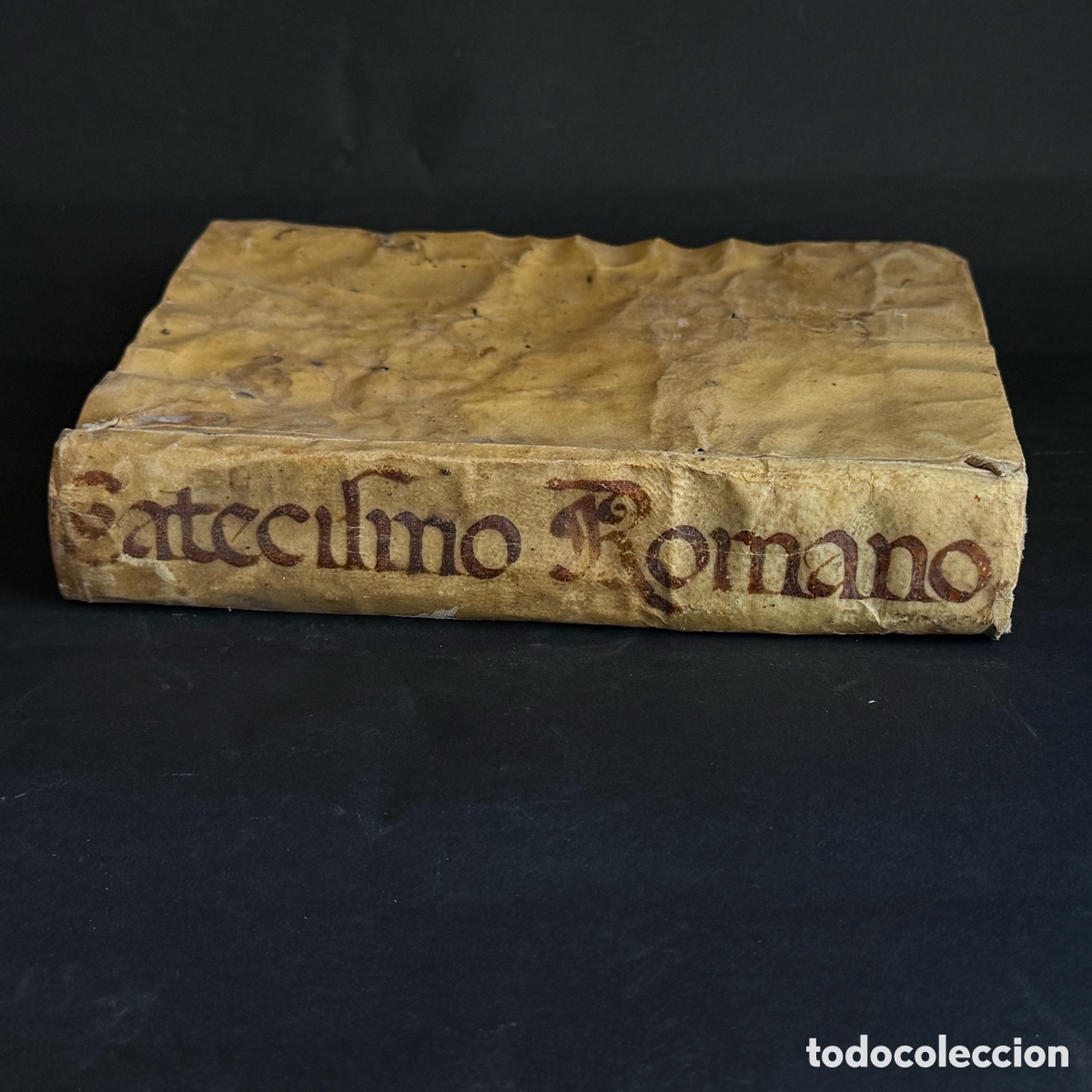 Libros antiguos: Pr&aacute;ctica del Catecismo Romano y doctrina Cristiana - Madrid - 1728 ? - S. XVIII - Pergamino
