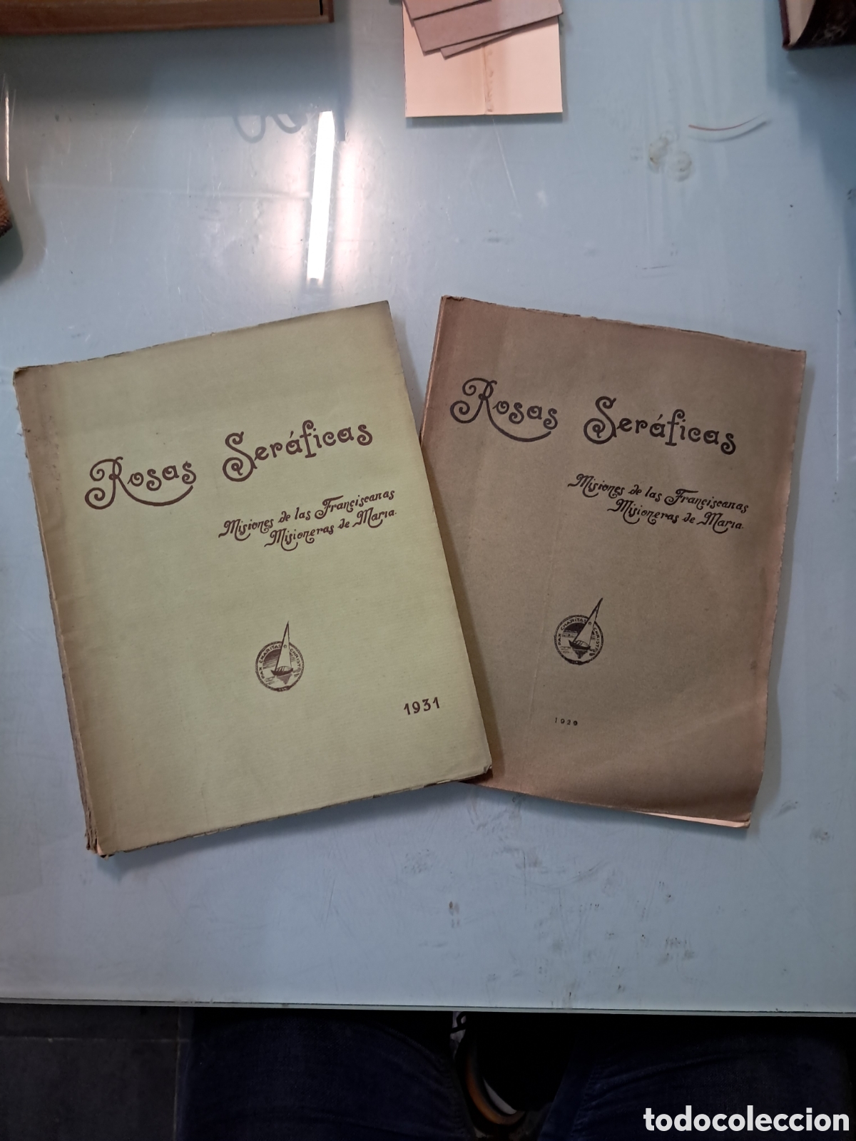Libros antiguos: Rosas Seraficas, Misiones de las Franciscanas misioneras, 1929,1931