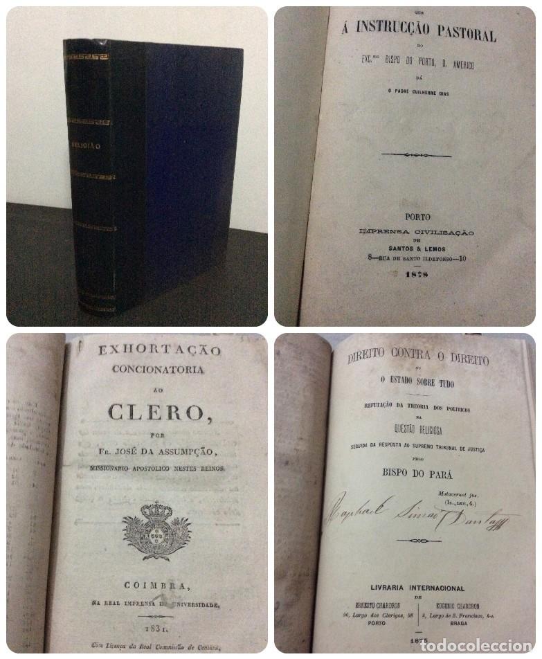 Libros antiguos: Encaderna&ccedil;&atilde;o com 3 raras 1.&ordf;s edi&ccedil;&otilde;es. Ver descri&ccedil;&atilde;o. S&eacute;culo XIX
