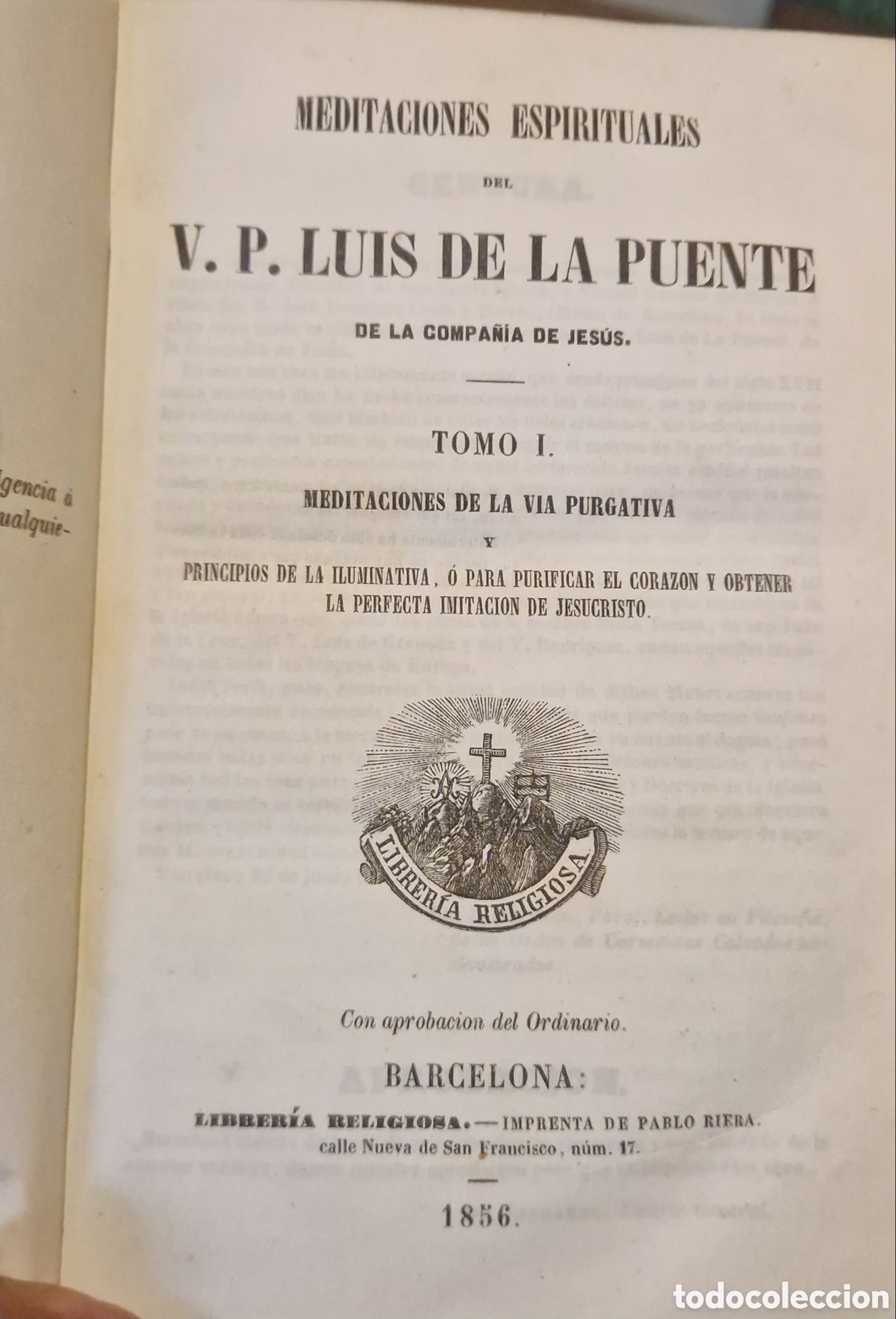 Libros antiguos: Meditaciones Espirituales del V.P. Luis de la Puente Tomos I, II y III