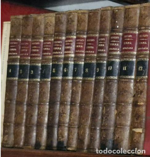 Libros antiguos: Santo Tom&aacute;s de Aquino - Summa Theologica (12 Vol.) Valencia 1880-1883. COMPLETA. Media Piel.