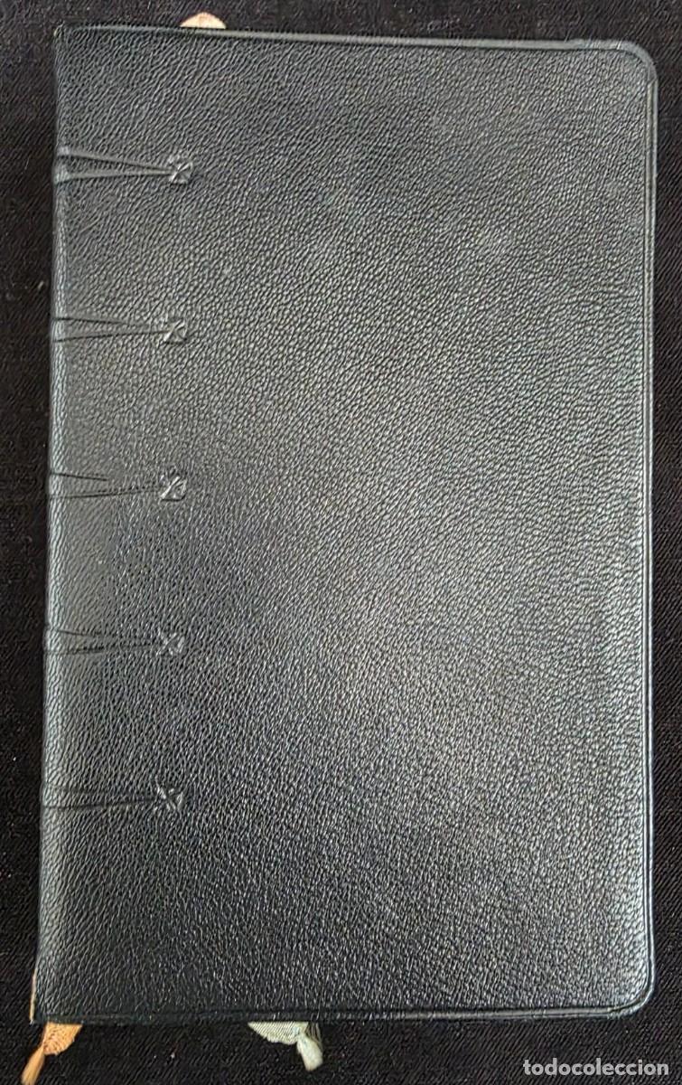 Libros antiguos: L.317 Breviarium Romanum Pars Aestiva antiguo en lat&iacute;n encuadernaci&oacute;n piel negra con dorados