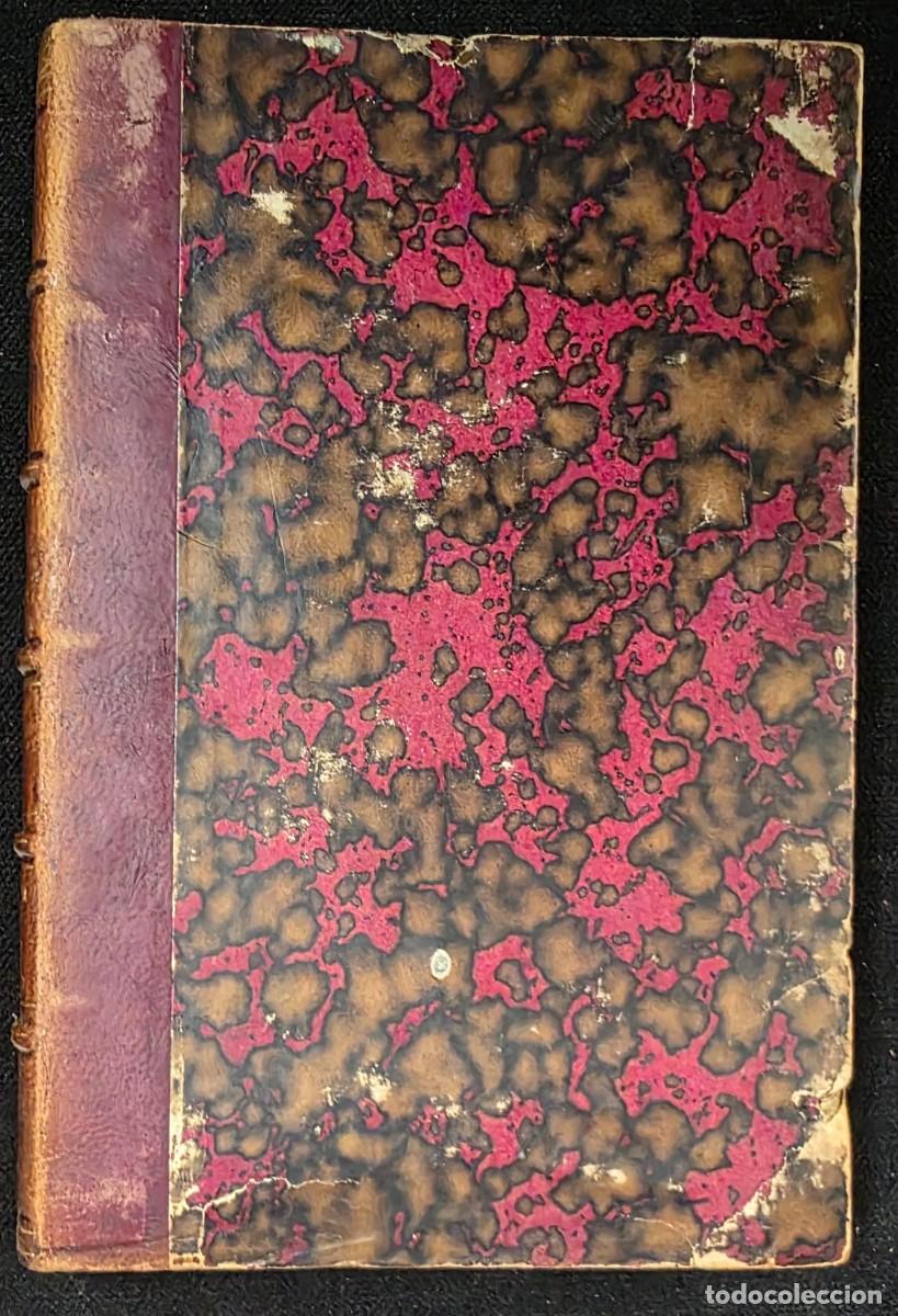 Libros antiguos: L.334 Libro antiguo &ldquo;Figuras y Figurones&rdquo; &Aacute;ngel Mar&iacute;a Segovia 1881 Tomo II encuadernaci&oacute;n marmoleada