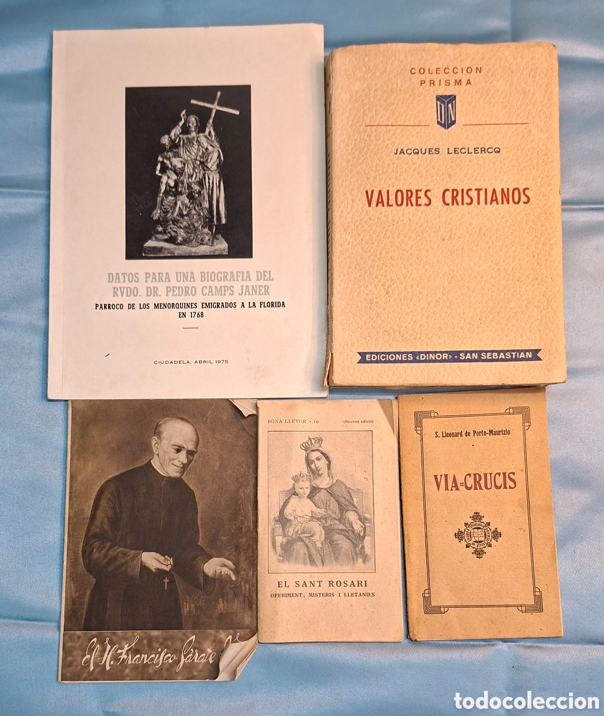 Libros antiguos: Colecci&oacute;n de libros y folletos religiosos antiguos