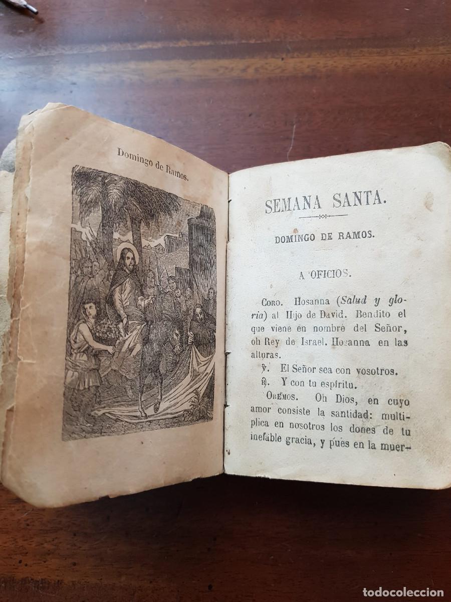 Libros antiguos: ANTIGUO LIBRO RELIGIOSO-TAPAS DE PIEL - Foto 7