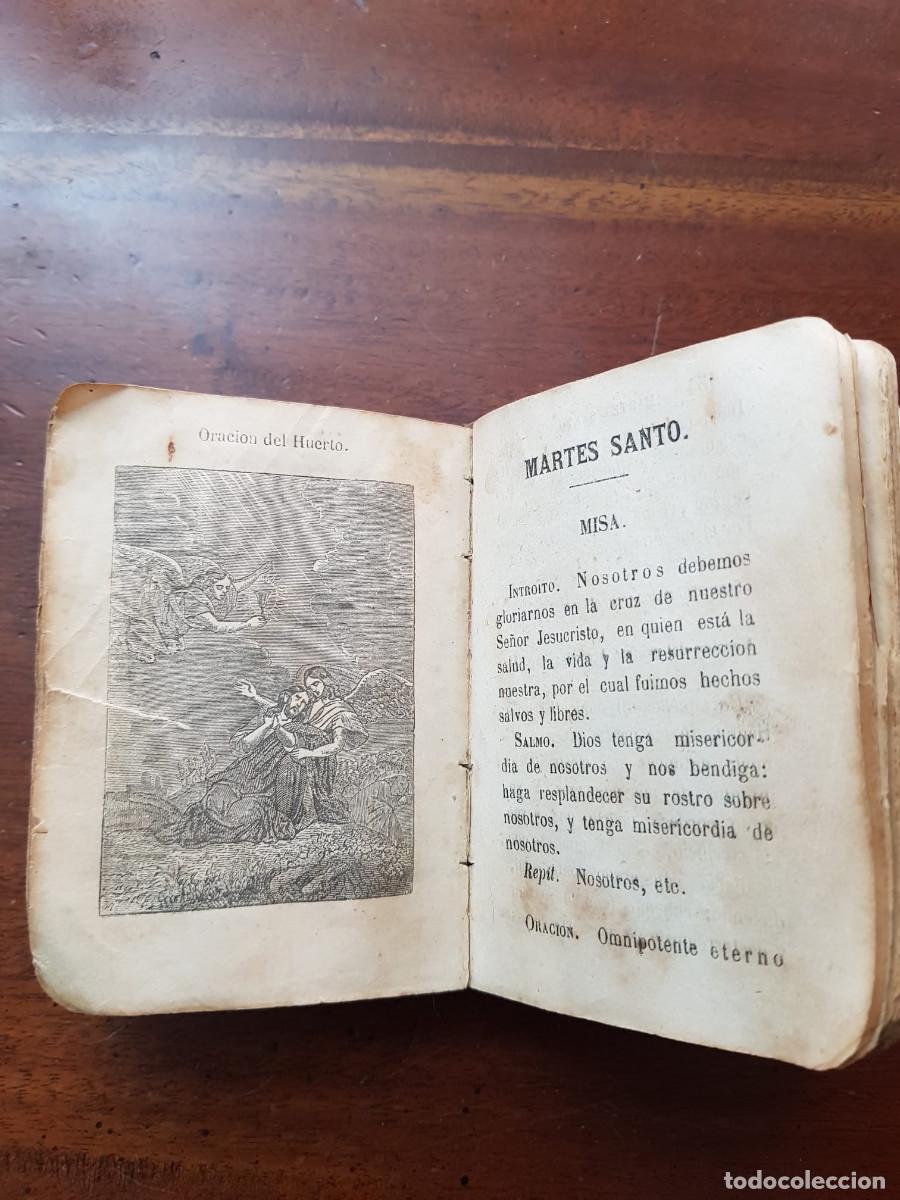 Libros antiguos: ANTIGUO LIBRO RELIGIOSO-TAPAS DE PIEL - Foto 8