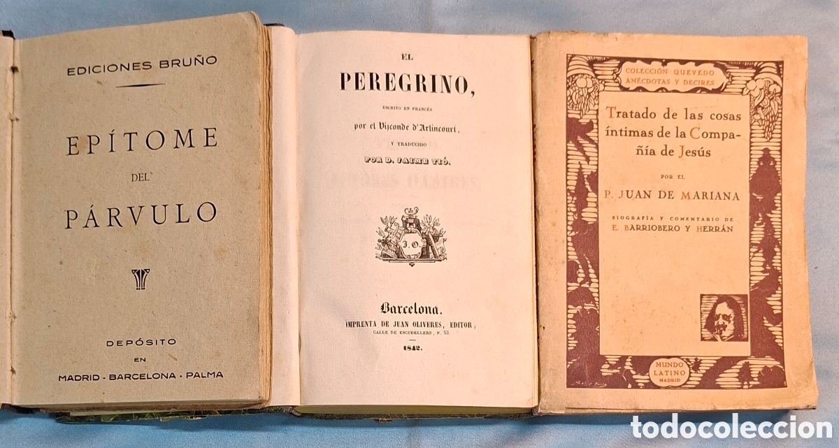 Libros antiguos: Lote 3 Libros Antiguos Colecci&oacute;n