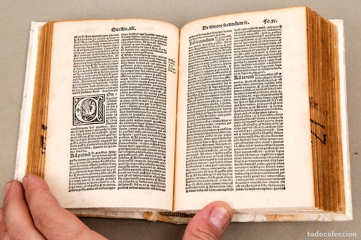 Libros antiguos: Tom&aacute;s de Aquino - Summa Theologica - c. 1500 (Incunable o postincunable)