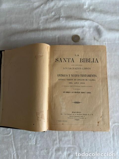 Libros antiguos: La Santa Biblia, antigua versi&oacute;n de Cipriano de Valera (1602)