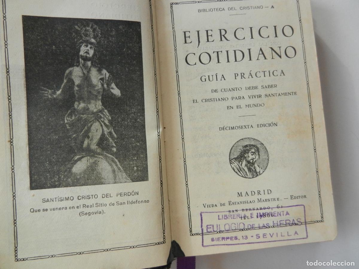 Libros antiguos: EJERCICIO COTIDIANO - GU&Iacute;A PR&Aacute;CTICA - LETRA GRANDE - VIUDA DE ESTANISLAO MAESTRE MADRID 193..
