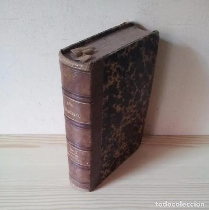 Old books: NOVISIMO A&Ntilde;O CRISTIANO O EJERCICIOS DEVOTOS PARA TODOS LOS DOMINGOS - TOMO V -1862