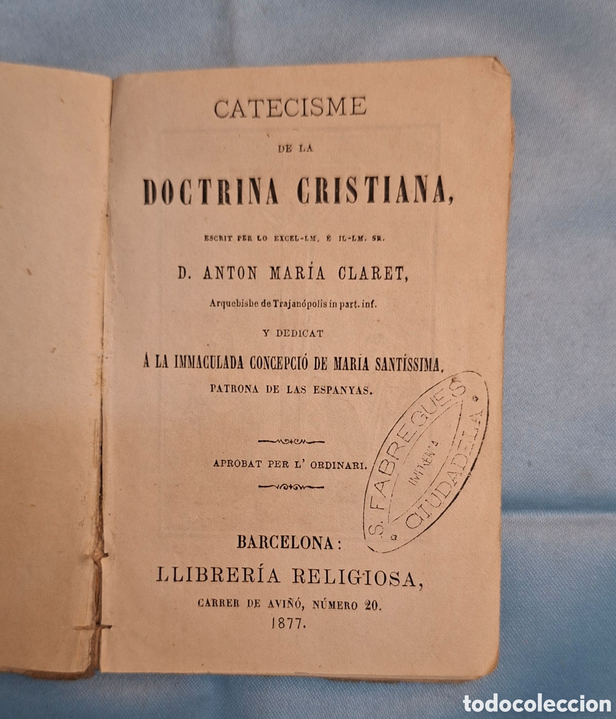 Libros antiguos: Catecismo de la Doctrina Cristiana 1877