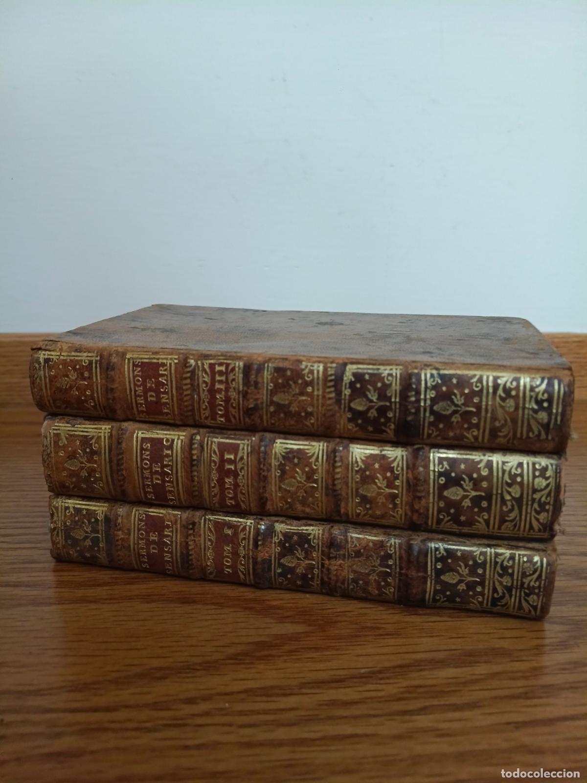 Libros antiguos: SERMONS,MYSTERES ET PANEGYRIQUES,PRECHES DANS DIFFERENTES EGLISES DE PARIS, SENSARIC.A&Ntilde;O 1771.