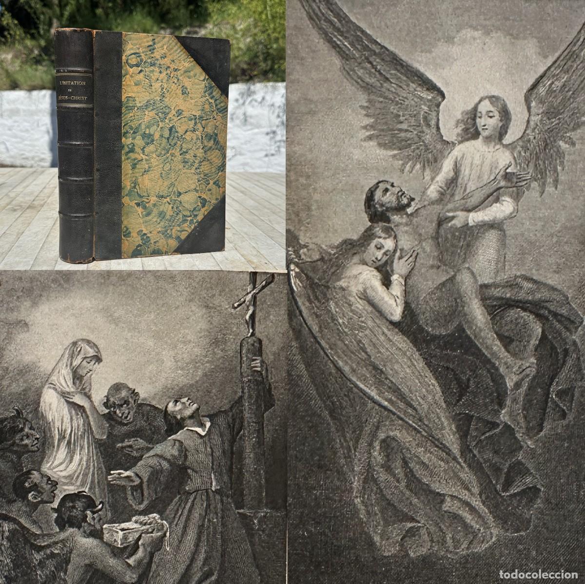 Antiquarische B&uuml;cher: a&ntilde;o 1860 - LA IMITACION DE JESUCRISTO - KEMPIS - ILUSTRACIONES - GRABADOS