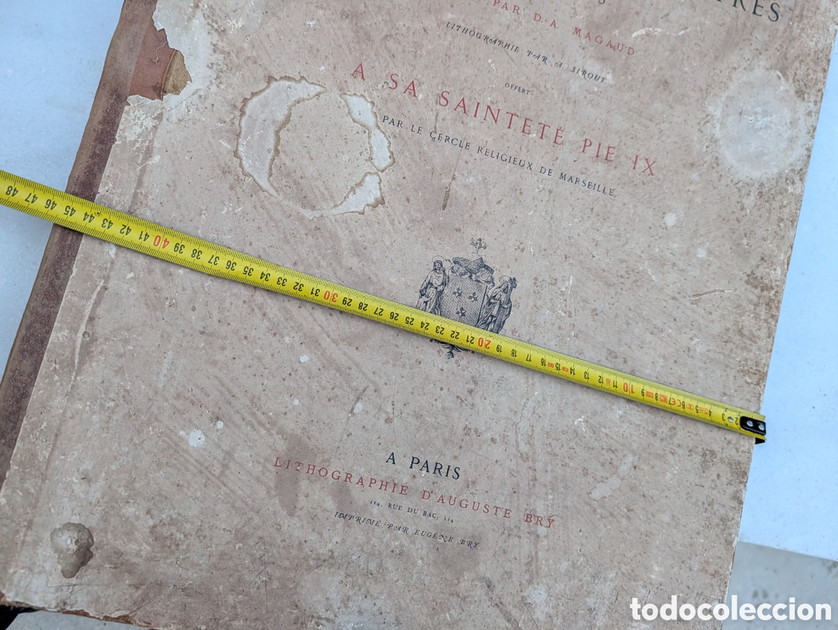 Libros antiguos: Gran Folio Atlas Le Genie Civilisateur du Catholicisme Circa 1865 Litografias Magaud