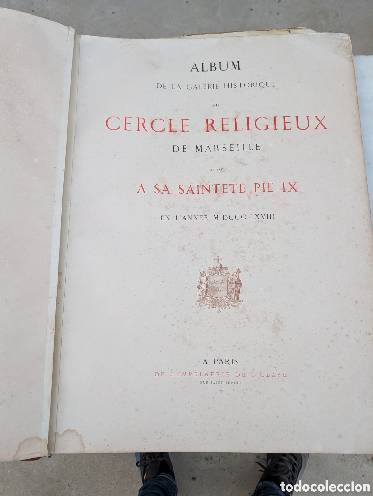 Libros antiguos: Gran Folio Atlas Le Genie Civilisateur du Catholicisme Circa 1865 Litografias Magaud