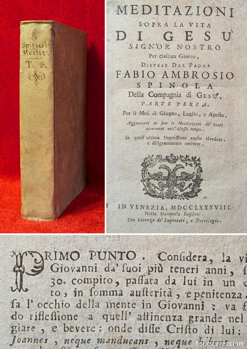 Libros antiguos: ❤️️A&Ntilde;O 1788 - MEDITACIONES DE JESUCRISTO - PERGAMINO - JESUITAS, BARROCO, DEVOCI&Oacute;N CRISTIANA