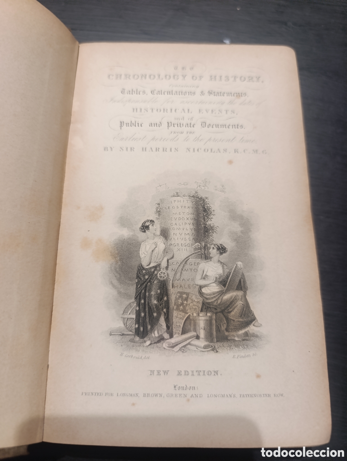 Libros antiguos: CHRONOLOGY OF HISTORY BY SIR H.NICOLAS