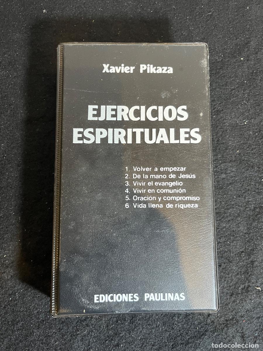 Libros antiguos: Cintas casete Ejercicios Espirituales Xavier Pikaza Paulinas 1985 audio religioso vintage