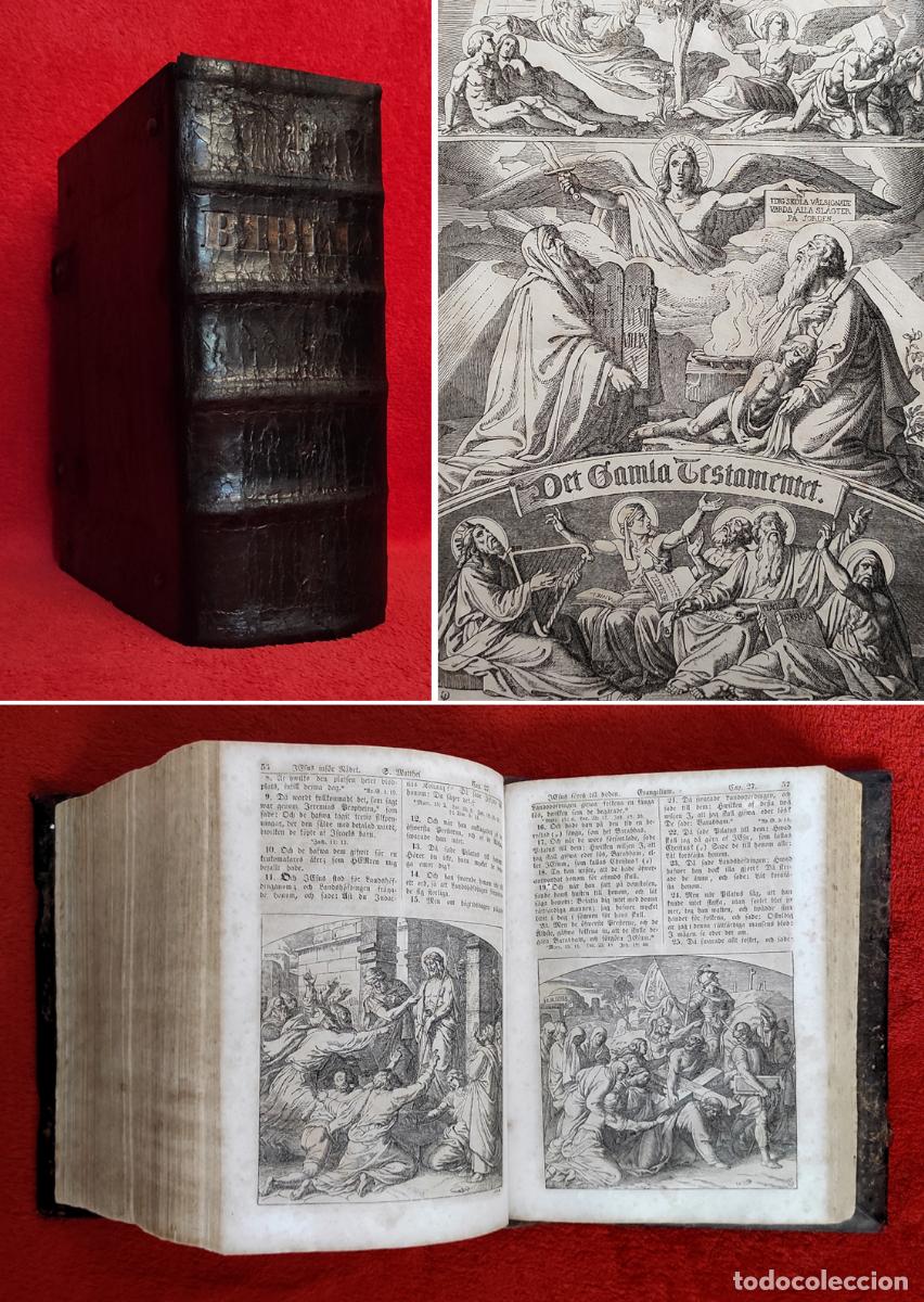 Libros antiguos: ❤️️A&Ntilde;O 1851 -3KG- BIBLIA G&Oacute;TICA DE LOS FANTASMAS - 170 GRABADOS -TAPAS DE MADERA- HERRAJES MET&Aacute;LICOS