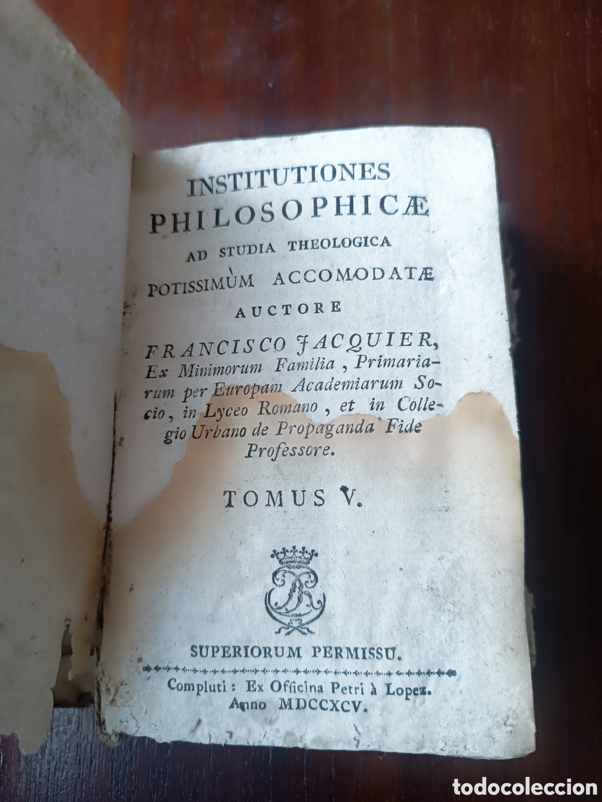 Libros antiguos: Libro antiguo fundamentos de filosof&iacute;a