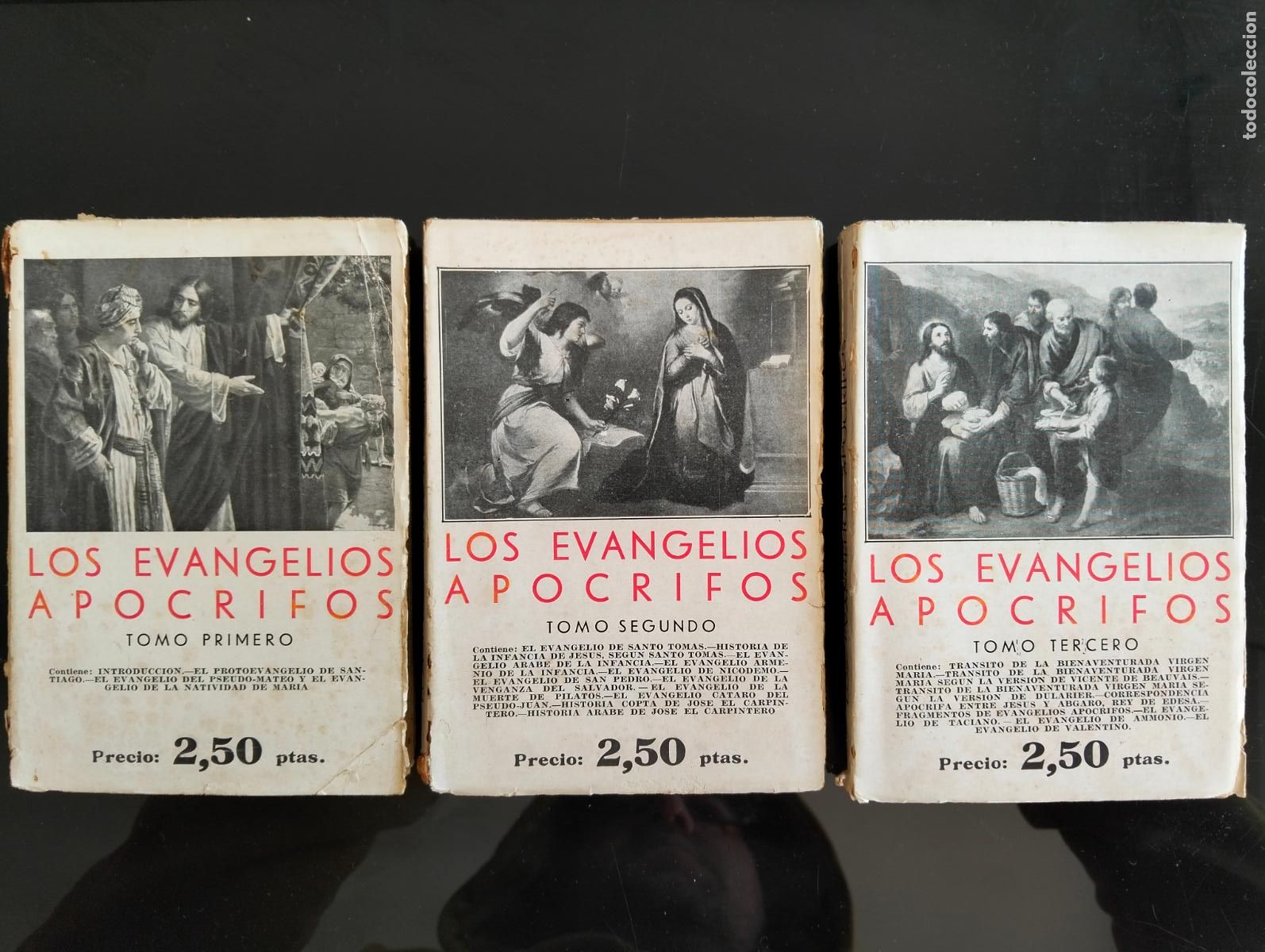 Libros antiguos: Raro. Los Evangelios Apocrifos, ed. Bergua, Completo, 1934 VISITA MI CATALOGO L55
