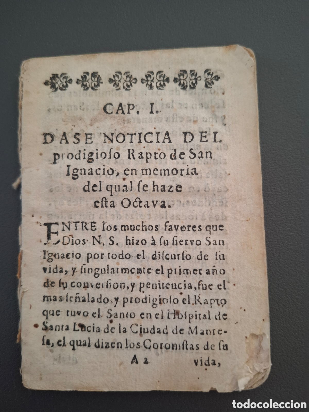 Libros antiguos: Octava a San Ignacio de Loyola - siglo XVIII