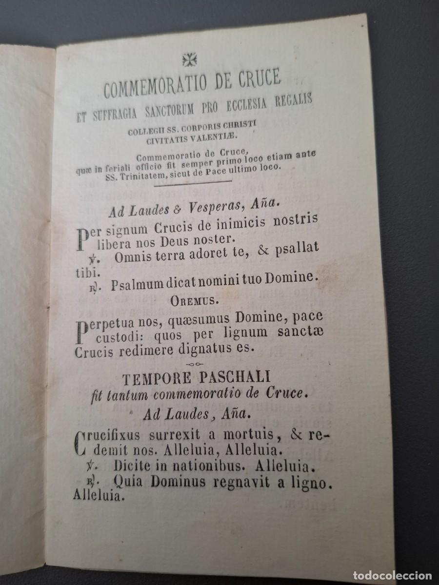 Libros antiguos: Conmemoraci&oacute;n de la cruz - Colegio Corpus Chisti Valencia- finales Siglo XIX