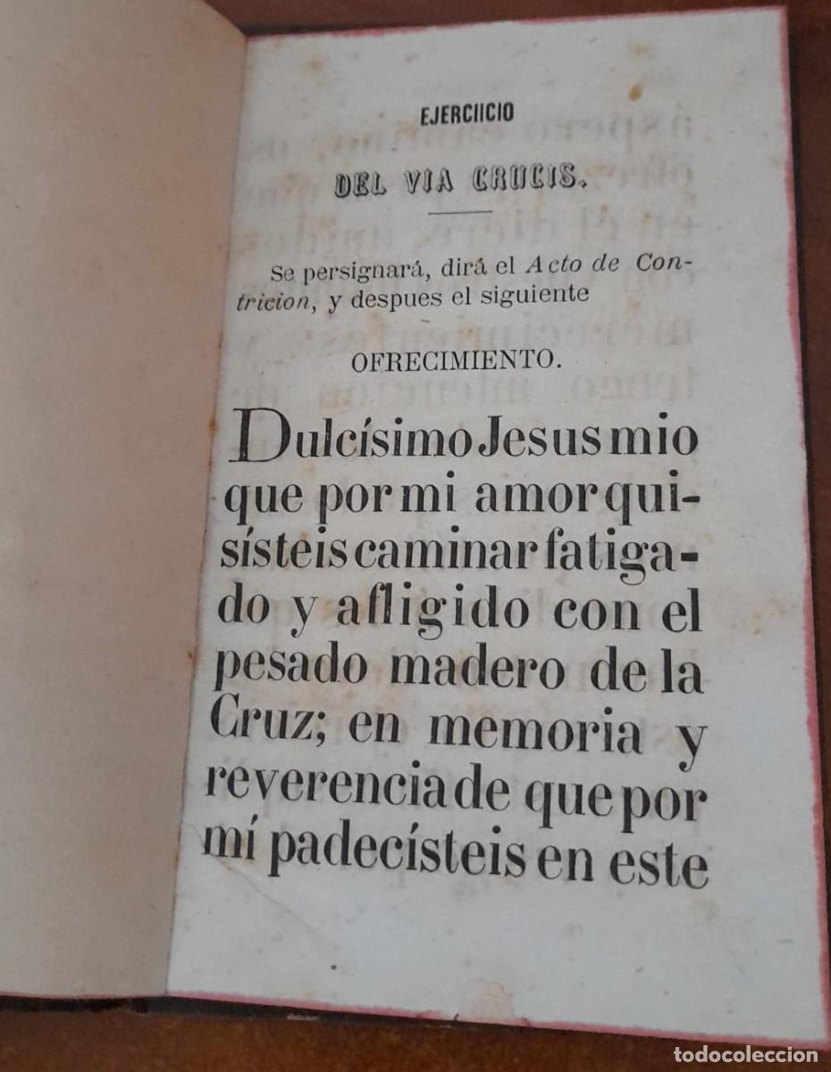 Libros antiguos: EJERCICIO DEL V&Iacute;A CRUCIS - Foto 2