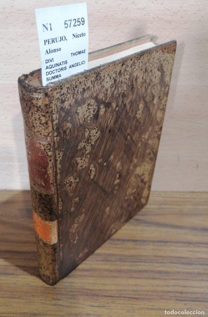 Libros antiguos: PERUJO, Niceto Alonso - DIVI THOMAE AQUINATIS DOCTORIS ANGELICI SUMMA THEOLOGICA, ... QUIBUS RECENTI