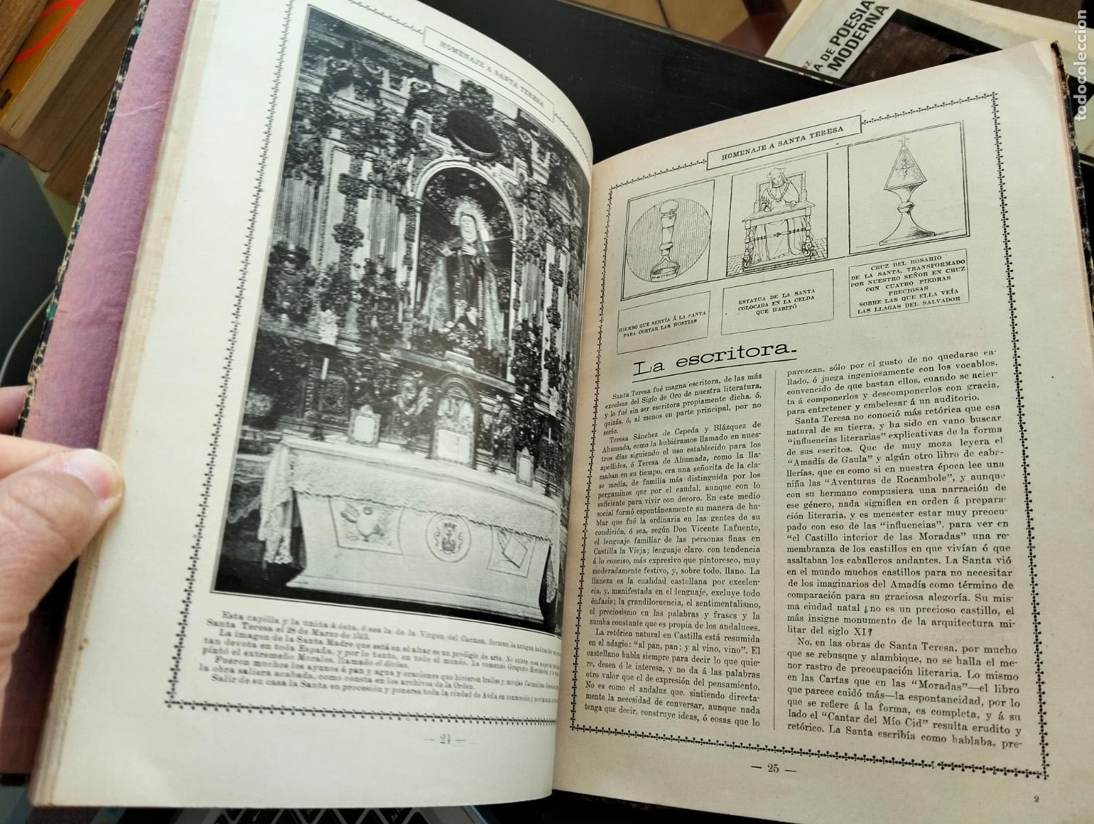 Libros antiguos: Homenaje a Santa Teresa, Tercer Centenario, Imp. Alrededor del Mundo, s/f, VISITA CATALOGO L55