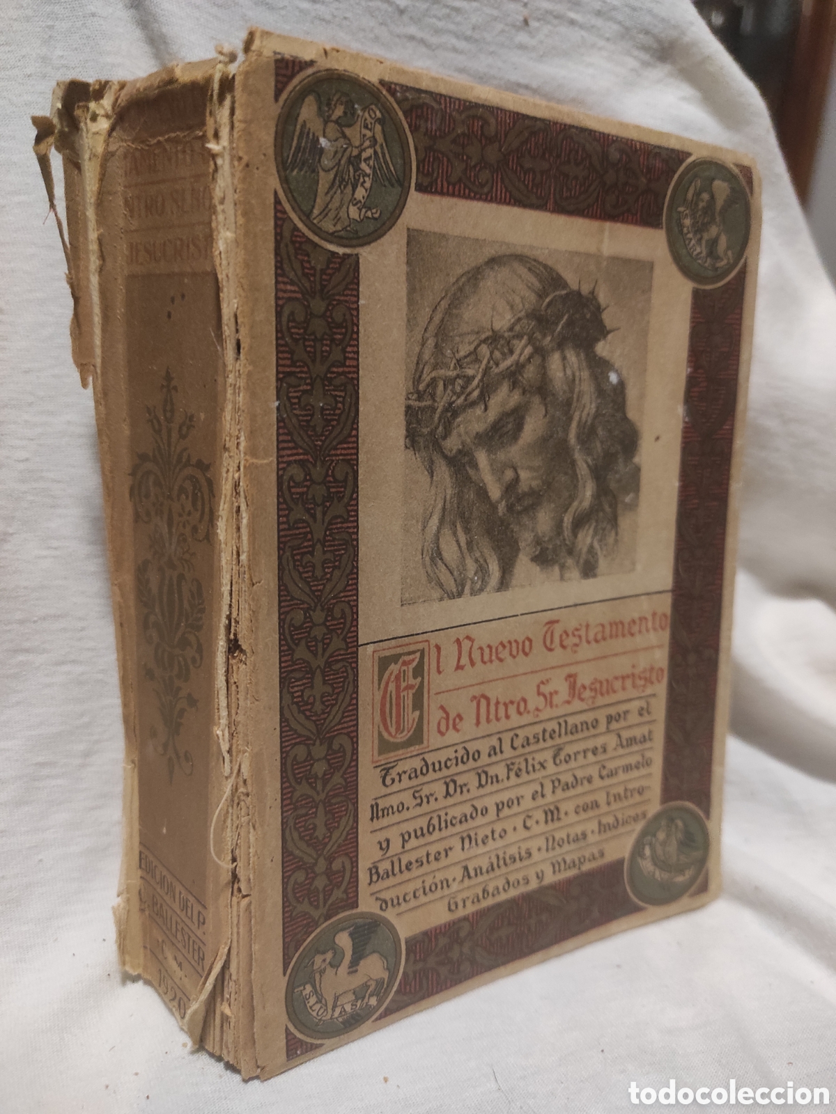 Libros antiguos: EL NUEVO TESTAMENTO DE NUESTRO SE&Ntilde;OR JESUCRISTO. ILMO. SR. DR. D. F&Eacute;LIX TORRES. 1920