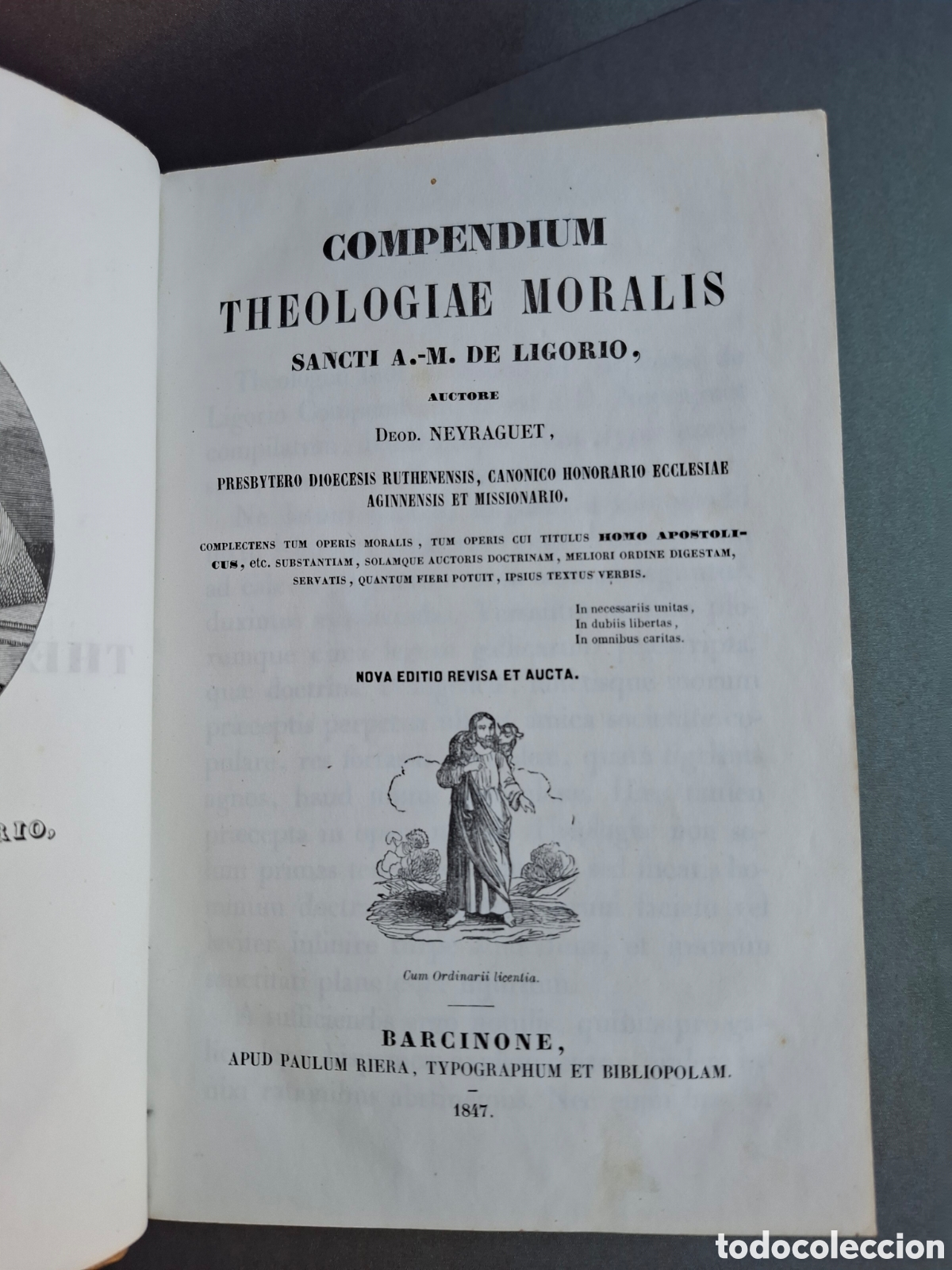 Livros antigos: Compendium theologiae moralis - sancti A.M. de Ligorio - Neyraguet - 1847