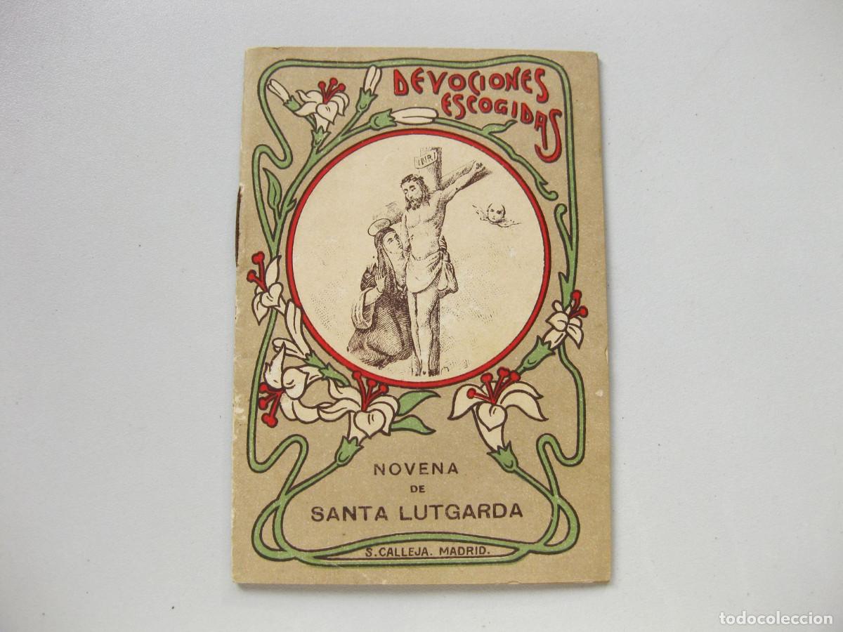 Libros antiguos: Novena de Santa Lutgarda. S. Calleja. Madrid.