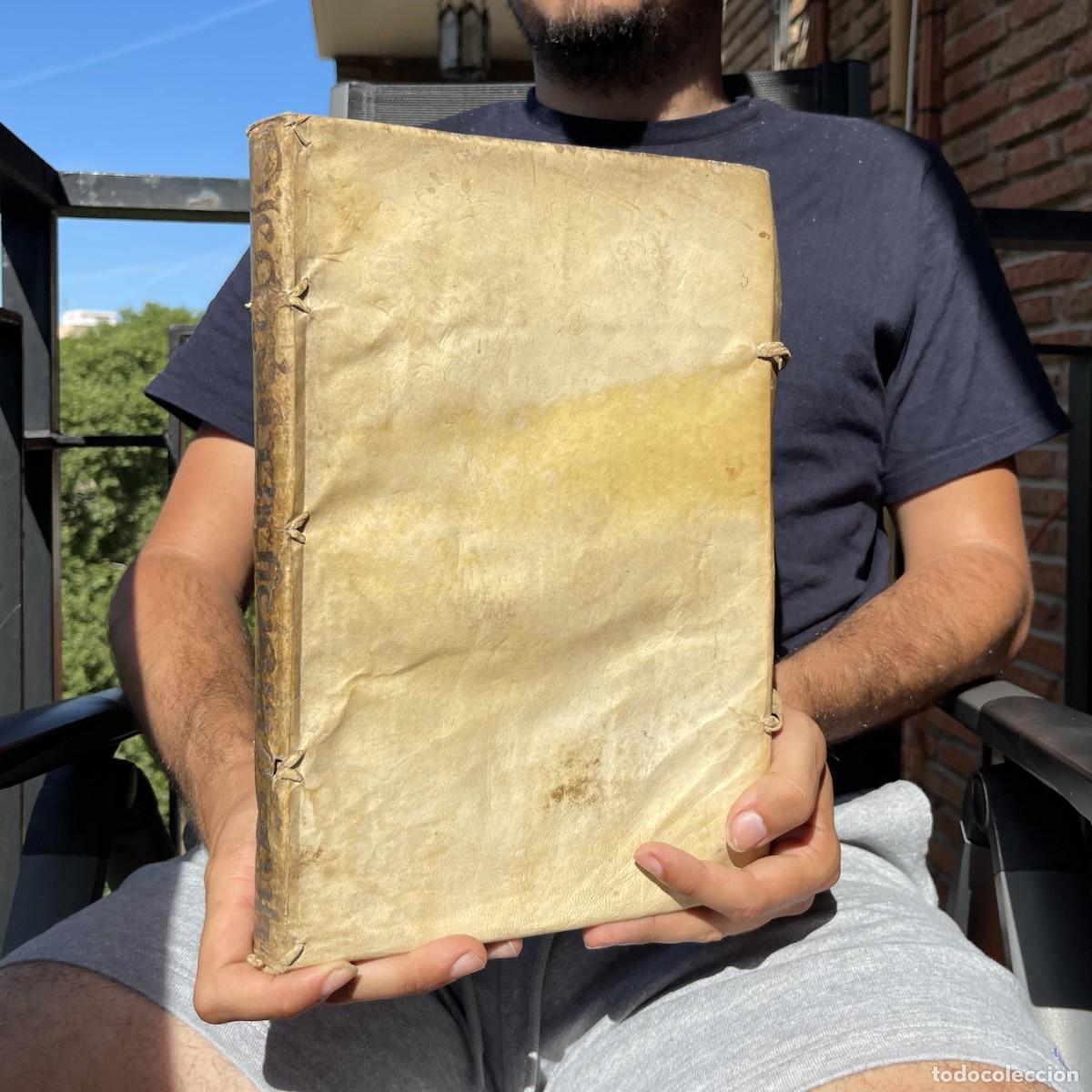 Libri antichi: A&ntilde;o 1579 - Carmona - Hojeda de Mendoza - Derecho can&oacute;nico - Pergamino - De beneficiorum imcompatibil