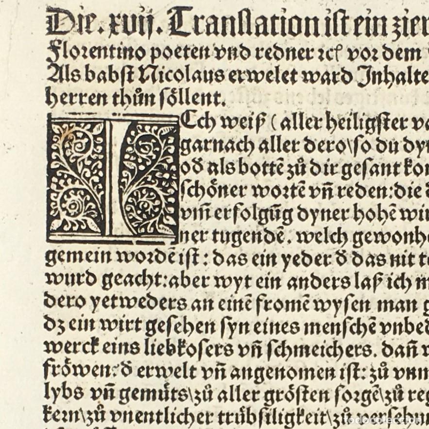 Antiquarische B&uuml;cher: A&ntilde;o 1510 - Post incunable - Enea Silvio Piccolomini - Letra G&oacute;tica - Tipograf&iacute;a