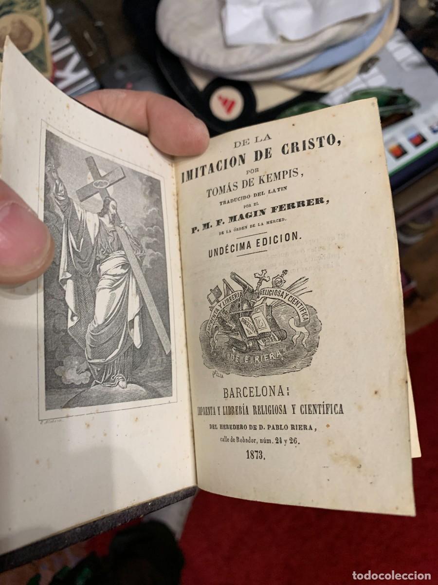 Libros antiguos: A&Ntilde;O 1873 - DE LA IMITACI&Oacute;N DE CRISTO POR TOMAS DE KEMPIS - GRABADOS