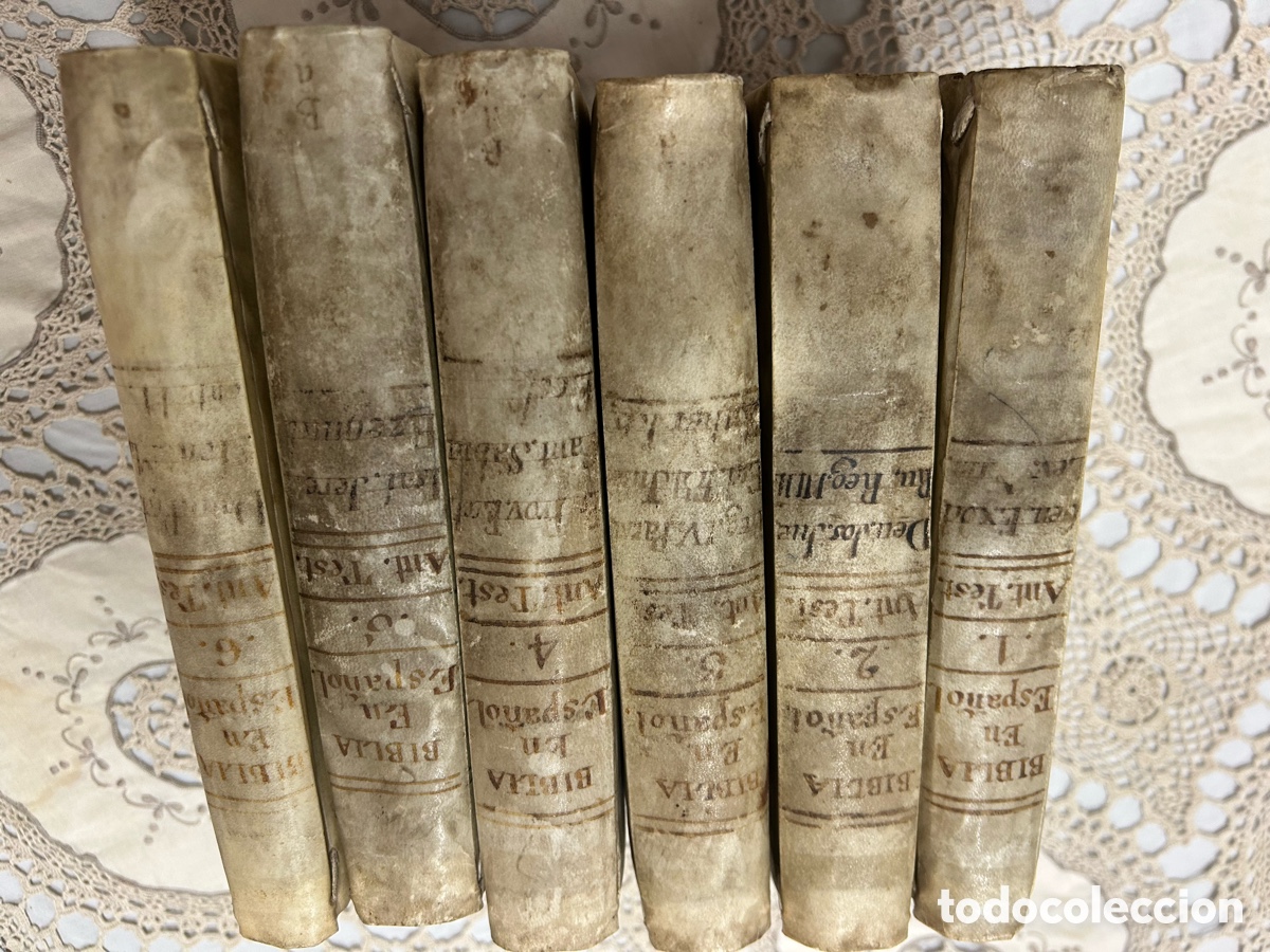 Libri antichi: Bibila completa encuadernada en pergamino