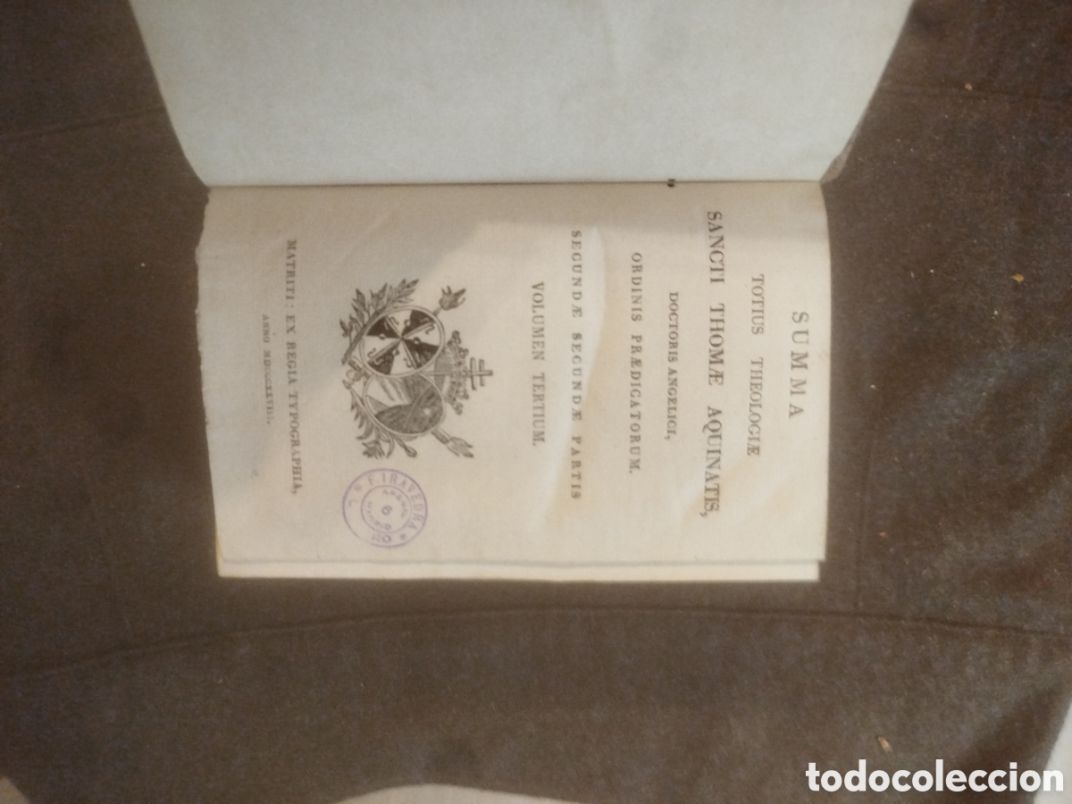 Libros antiguos: Este es un ejemplar del volumen tres de la Summa totius theologiae de Santo Tom&aacute;s de Aquino.
