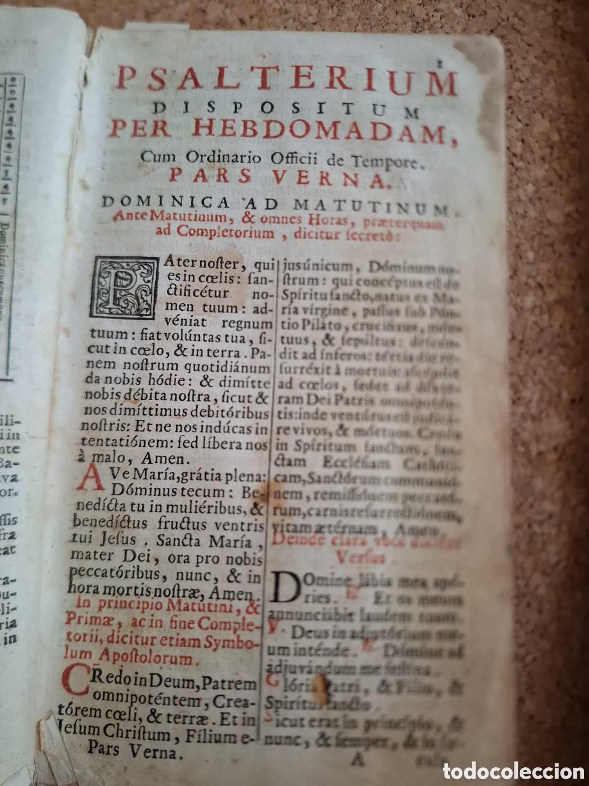Antiquarische B&uuml;cher: Breviario - Siglo XVIII