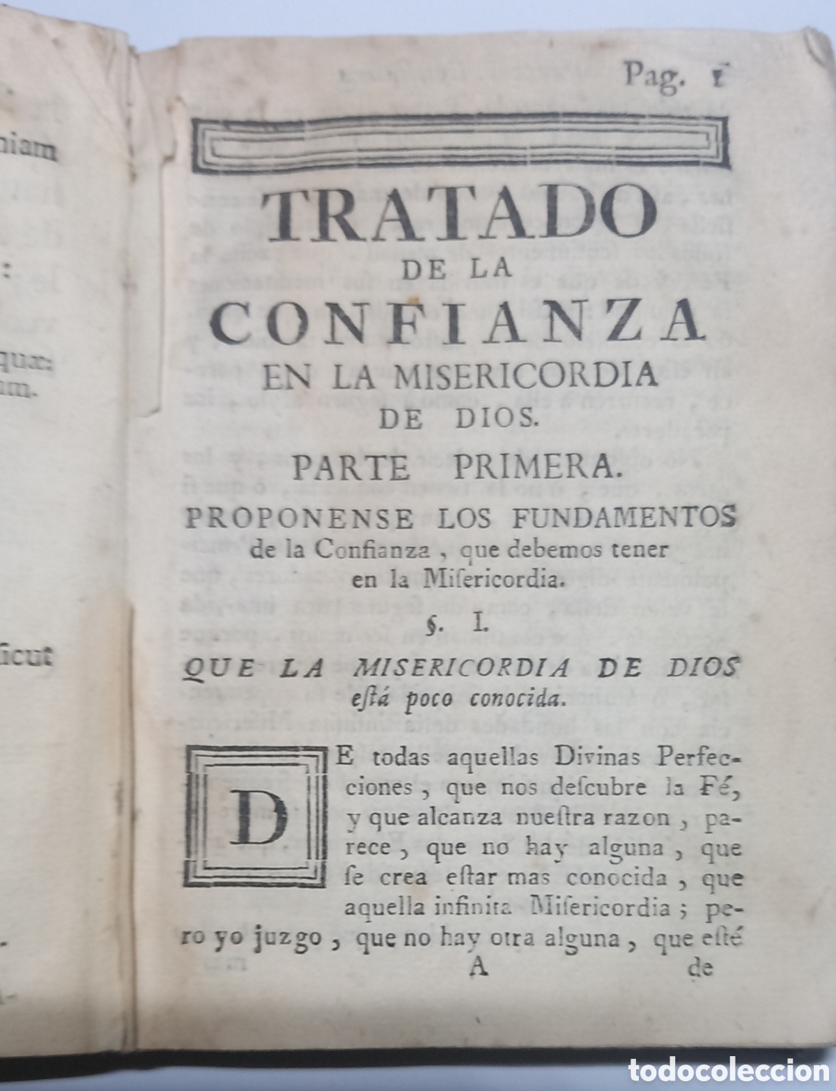 Libros antiguos: TRATADO DE LA CONFIANZA EN LA MISERICORDIA DE DIOS. 1763.