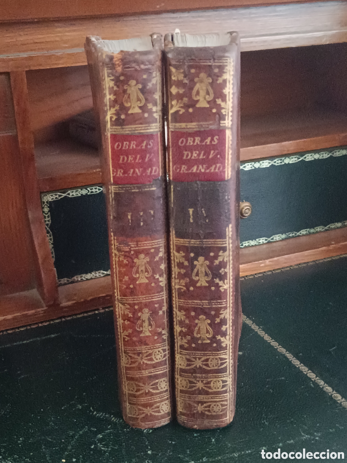 Libros antiguos: OBRAS FRAY LUIS DE GRANADA TOMOS III IV- ORACI&Oacute;N MEDITACI&Oacute;N, AYUNO SANCHA 1786 1787 PIEL