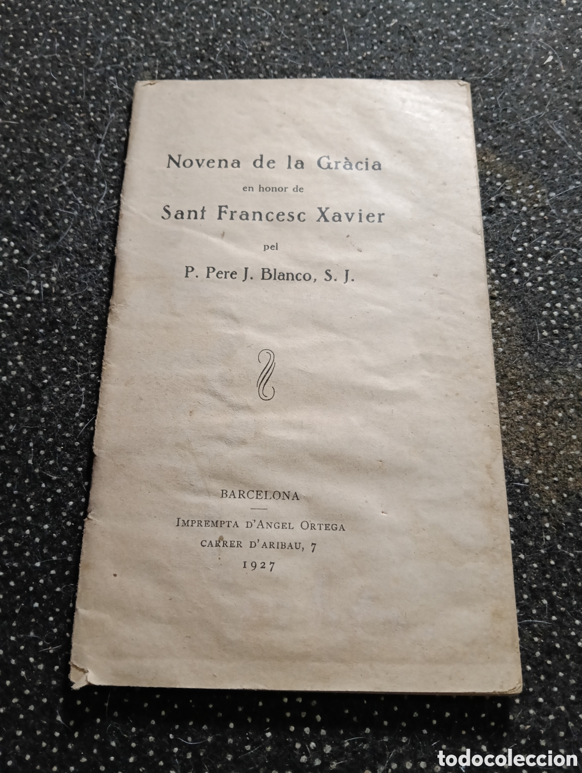Libros antiguos: Novena de la Gracia en honor de San Francisco Javier, 1927