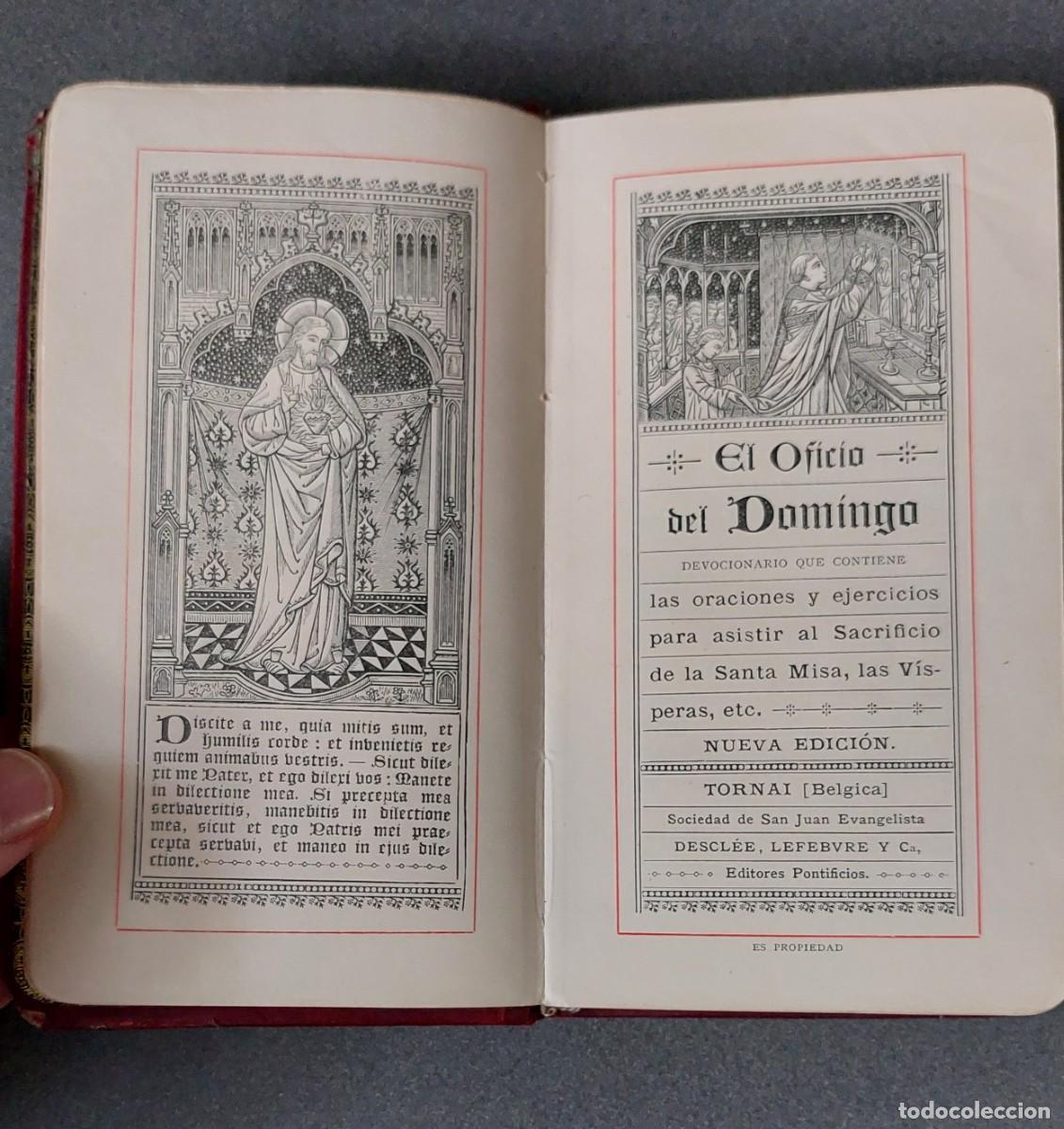 Libros antiguos: El oficio del domingo. Devocionario de 1890