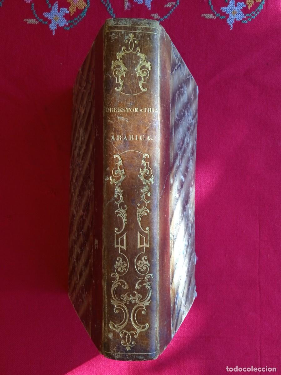 Libros antiguos: Libro antiguo chrestomathia Arabica 1828