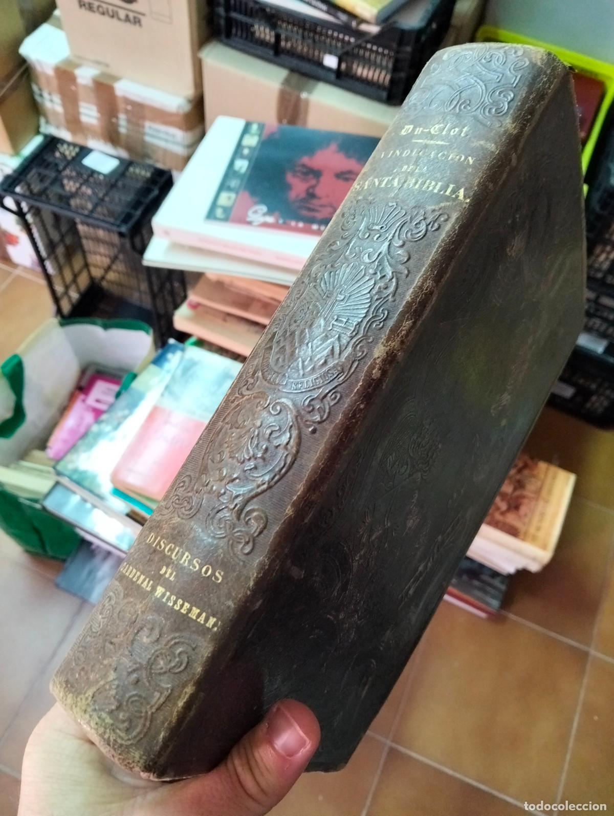 Libros antiguos: Religion. Discursos del Cardenal Wisseman, Abate Du Clot, Barcelona, 1859. VISITA CATALOGO L55
