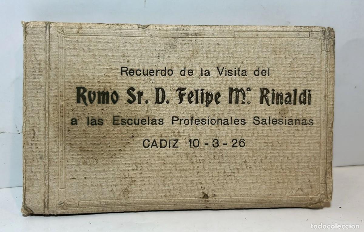 Libros antiguos: RECUERDO de la visita del Rvmo. Sr. D. Felipe M&ordf;. Rinaldi a las Escuelas Profesionales Salesianas. C