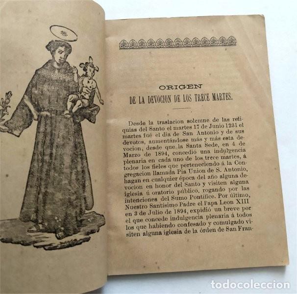 Antiquarische B&uuml;cher: La devoci&oacute;n de los trece martes en honor a San Antonio de Padua. Sevilla, 1898