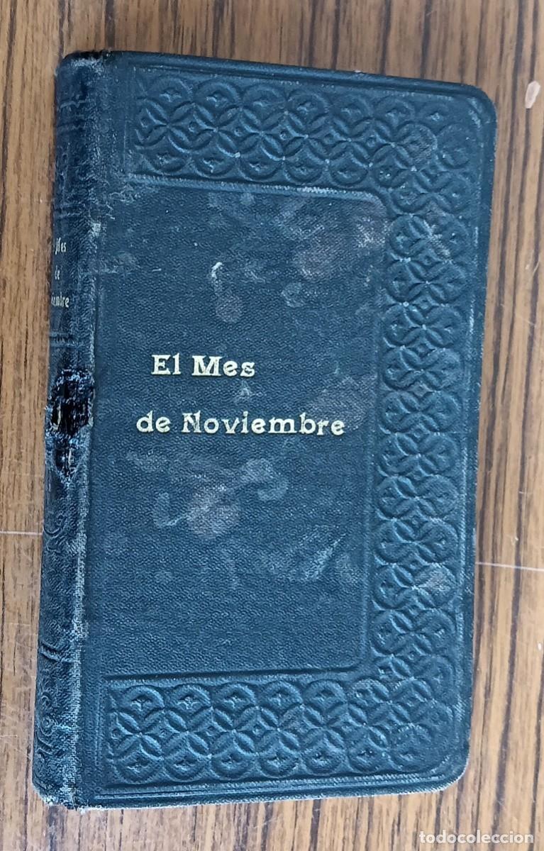 Libros antiguos: MES DE NOVIEMBRE - En &eacute;l sufragio de las benditas &aacute;nimas del purgatorio Francisco Vitali Madrid 1901