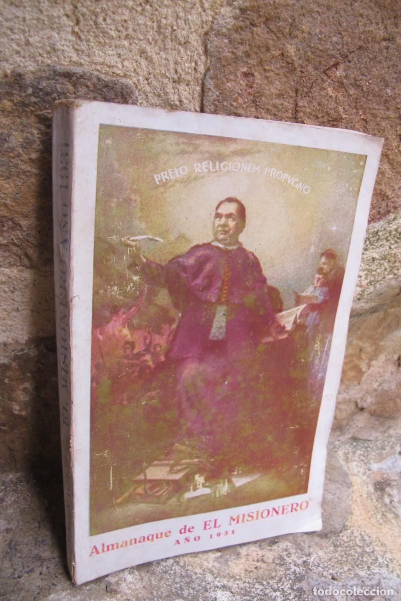 Libros antiguos: ALMANAQUE DE EL MISIONERO 1931